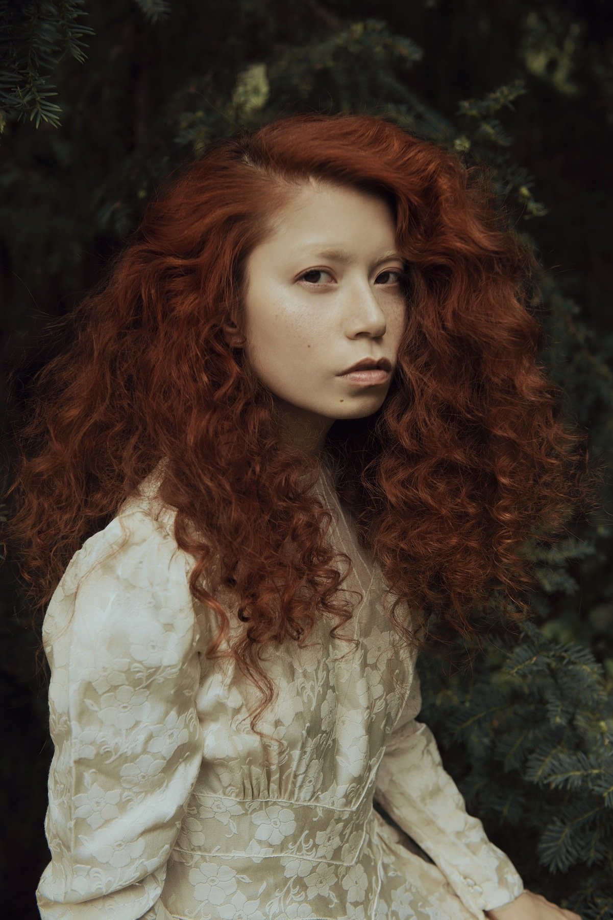 portrait,redhead,asian, Caroline Madison