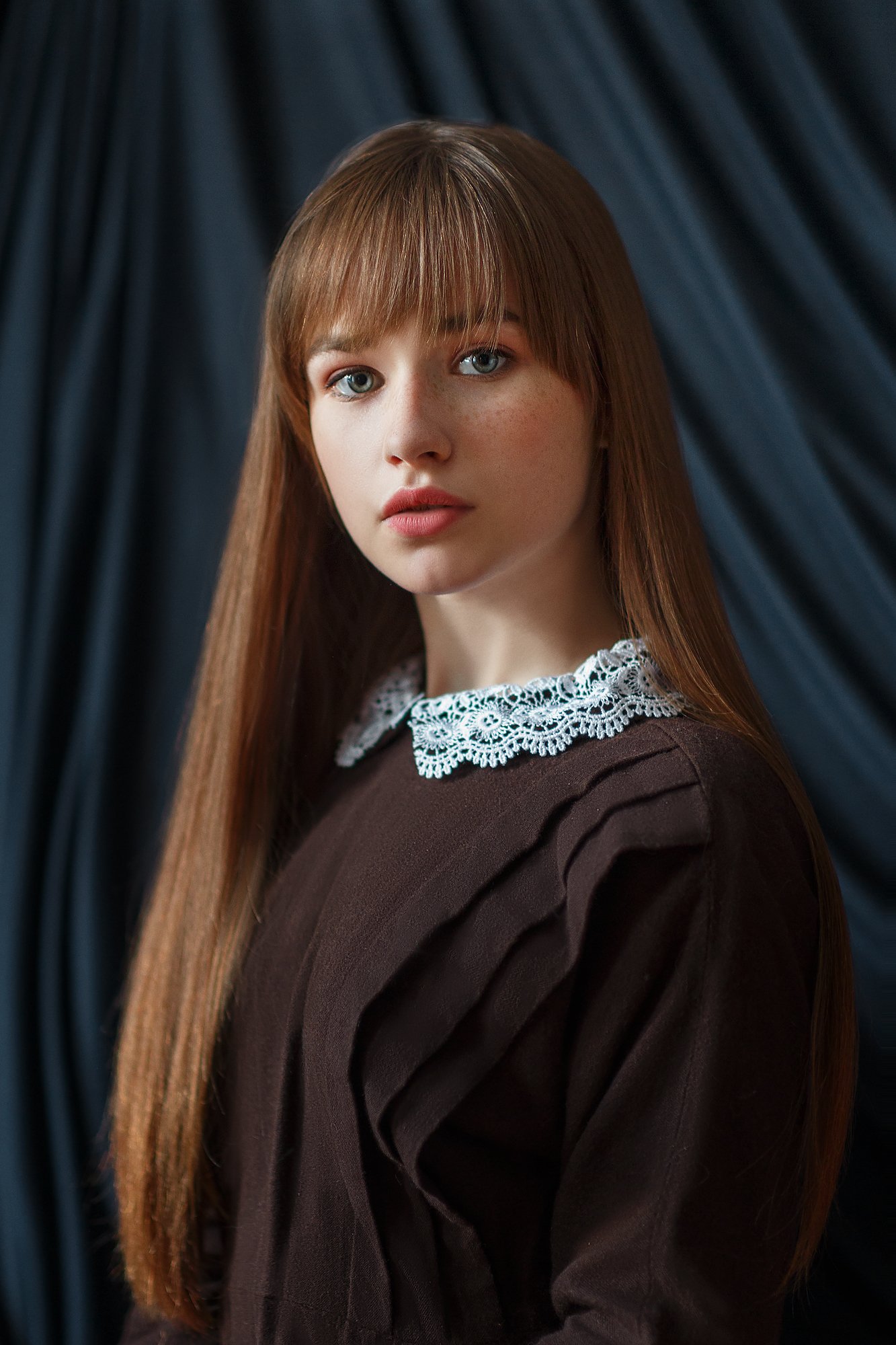 Юная, девушка, школьница, дневной свет, длинные волосы, рыжие волосы, веснушки, Canon., Оксана Ведмеденко