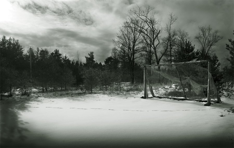 ворота,зима,снег,футбол, Евгений Пугачев.