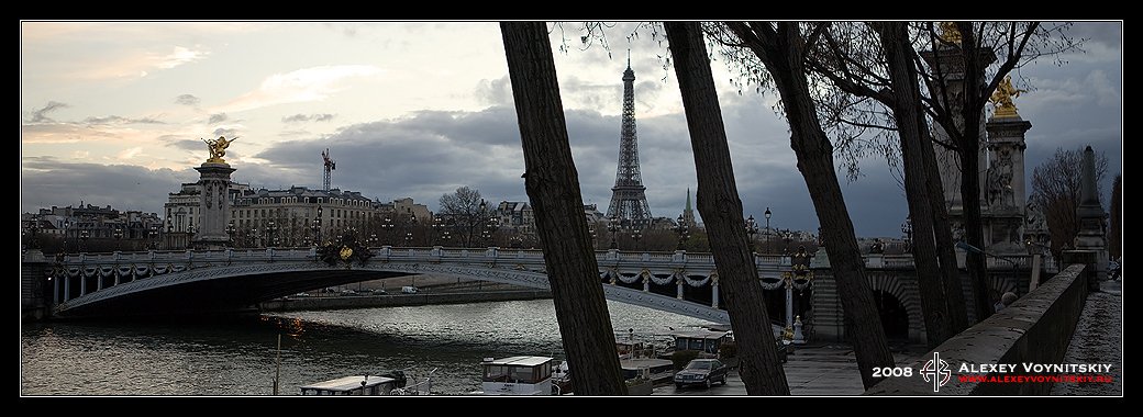 париж франция набережная мост эйфелева башня, Алексей Войницкий