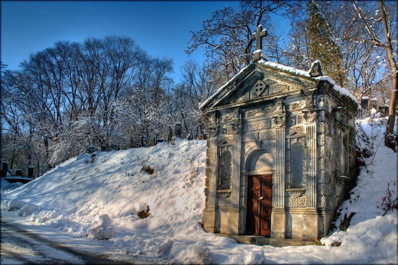 байковое кладбище, зима, склеп, усыпальница, Garin Alexey