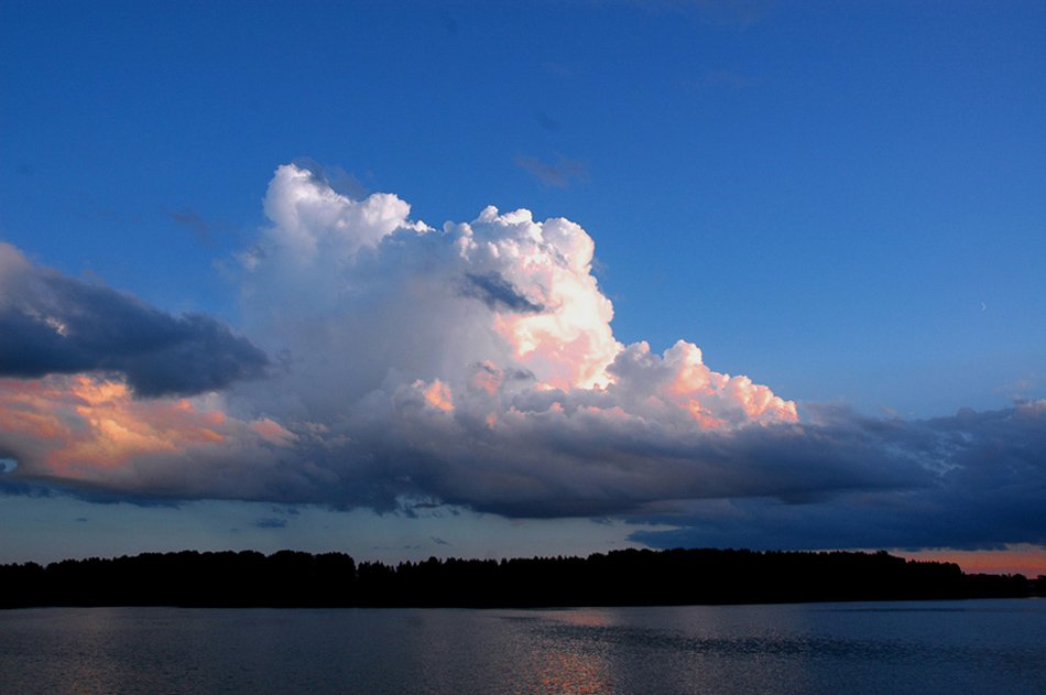 2007 июль, бологое, озеро, закат, облако, Владимир Разумов