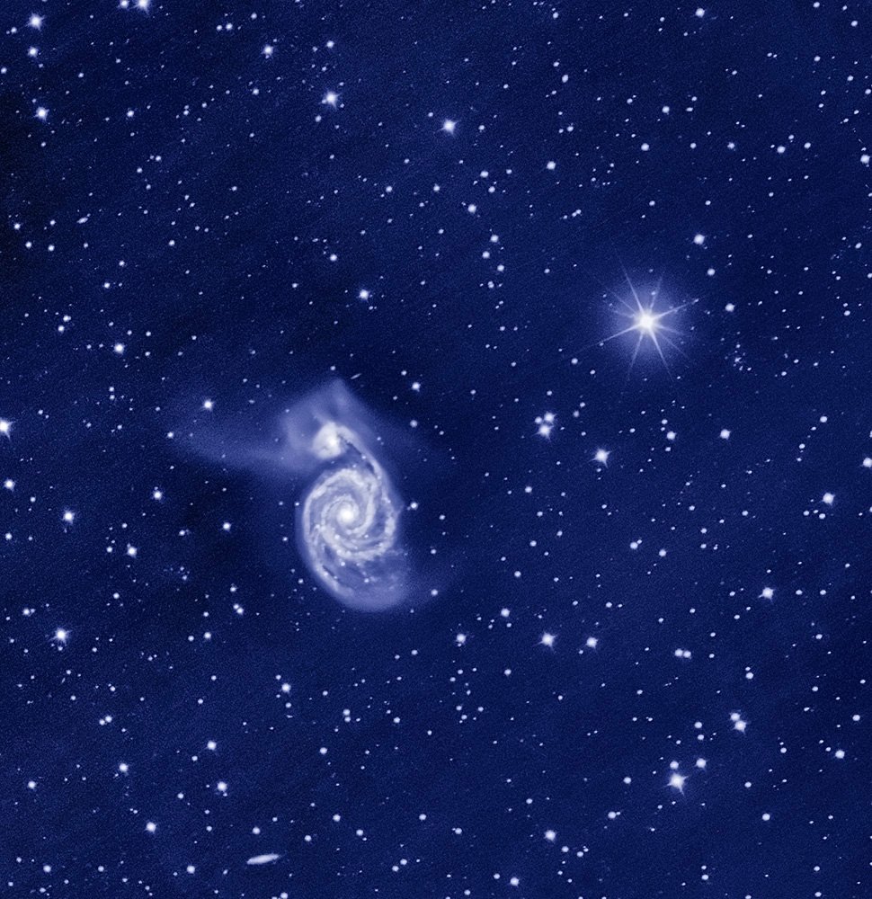 м51, star, galaxy, interstellar, dust, universe, Konstantin Mironov
