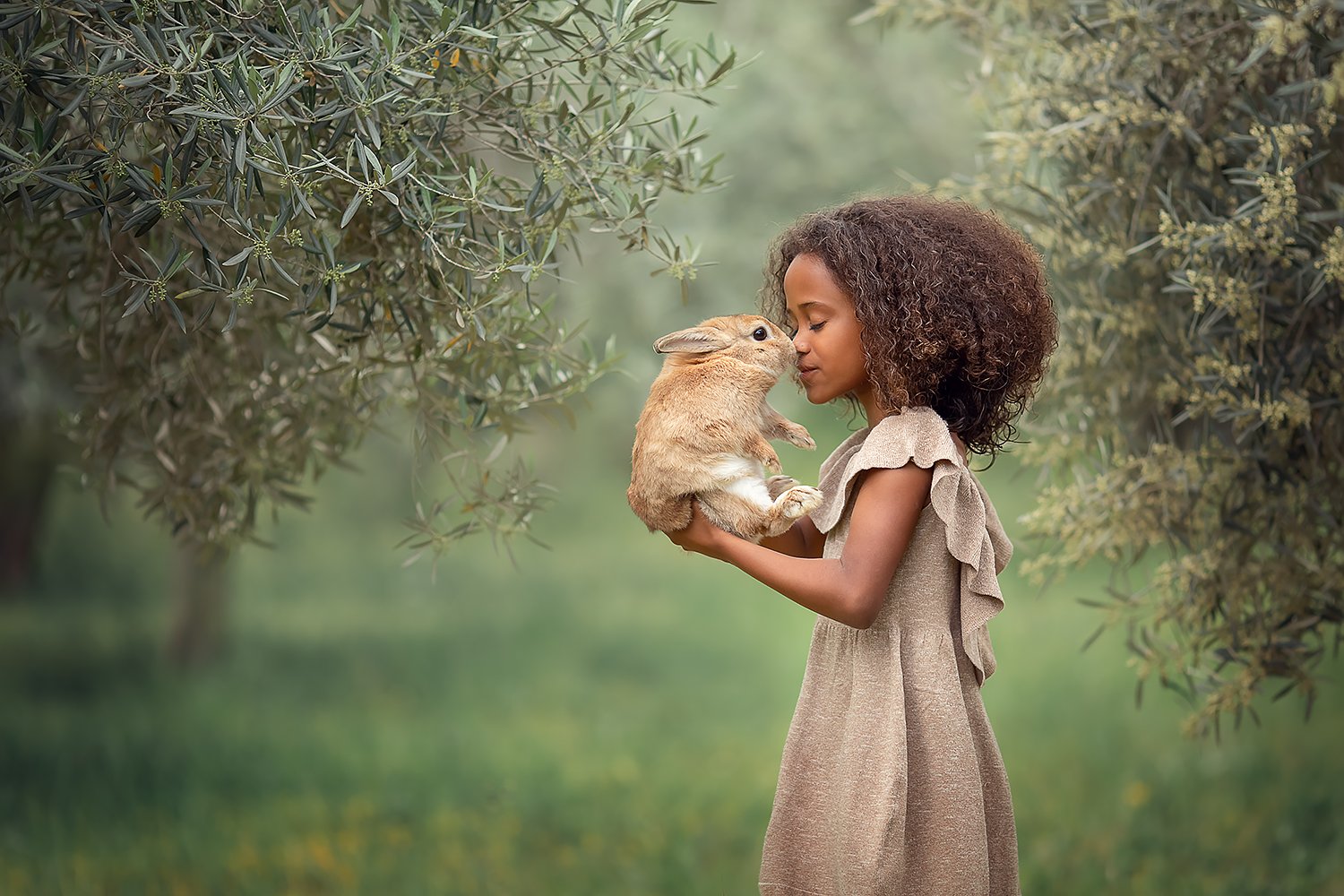 кролик девочка кудри оливки, Екатерина Белоножкина