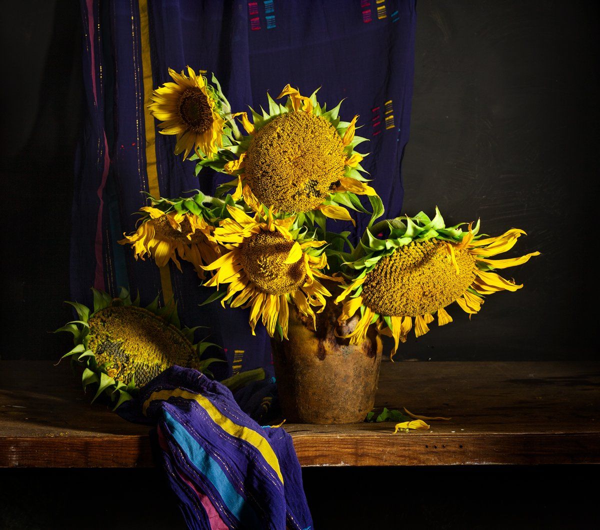 натюрморт, цветы, подсолнухи. still life, sun flowers, Евгений Корниенко