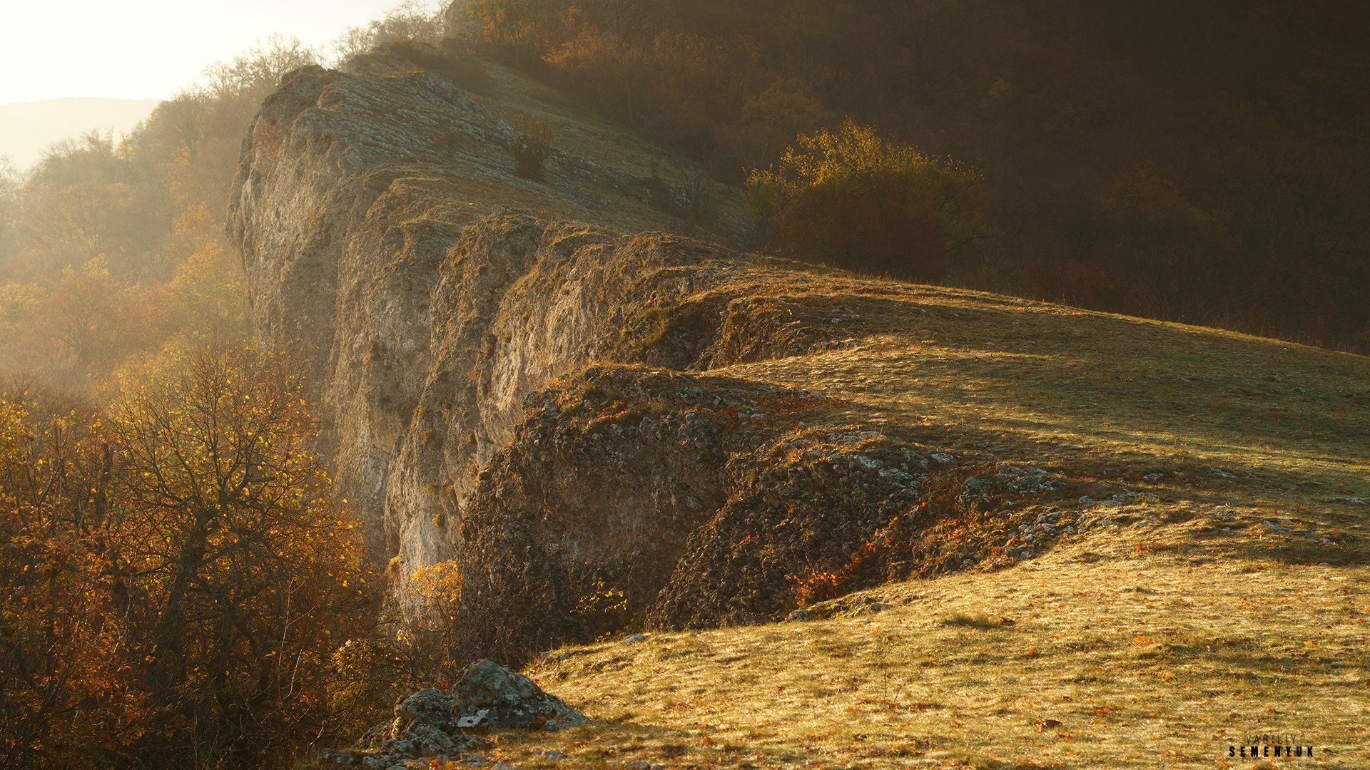 крым, басман, горы, гребень, кромка, осень, рассвет, туман, crimea, dawn, mountain, edge, morning, landscape, basman-mount., Семенюк Василий