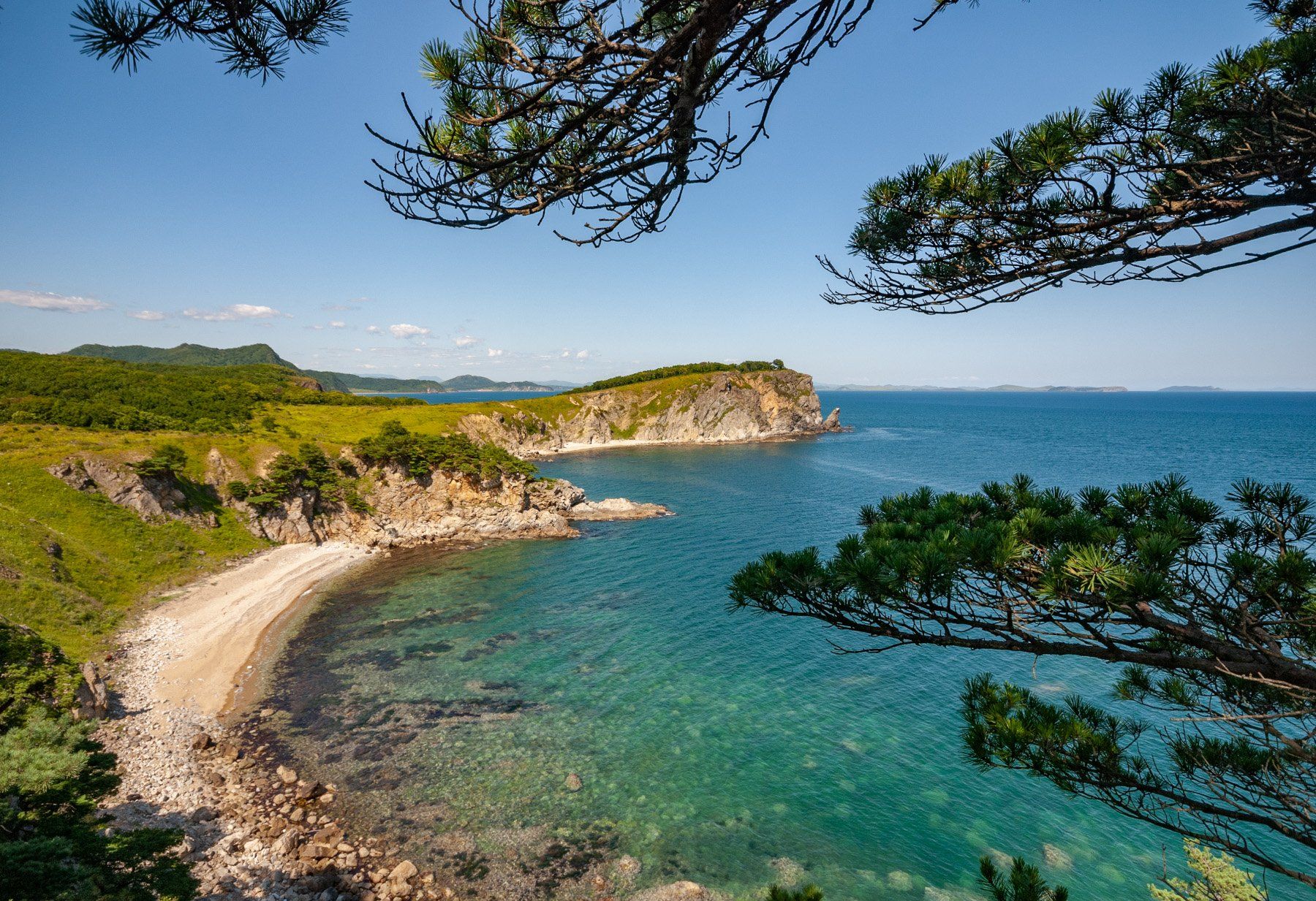 Sea, Coastline, Beach, Cliff, Nature, Scenics, Landscape, Summer, Blue, Island, Travel, Vacations, Outdoors, Tourism, Rock - Object, Sand, Water, Famous Place, Sky, Иван Боровков