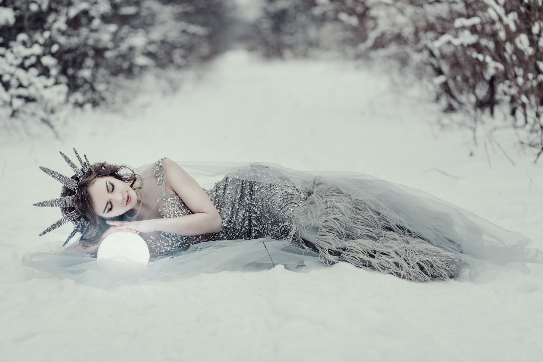 winter sun girl, Mila Agafonova