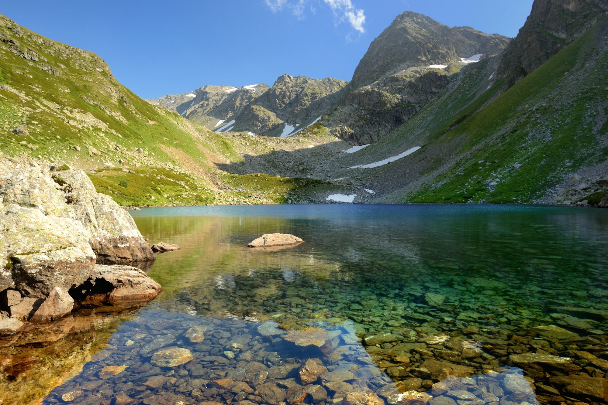горы лето кавказ архыз озеро семицветное, Александр Жарников