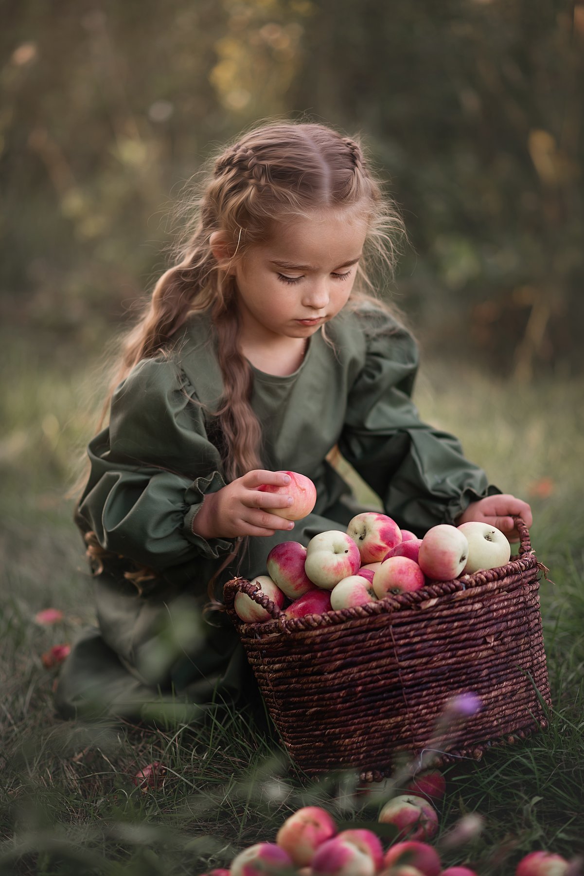 Дети, яблоки, сказка, Лариса Фомина