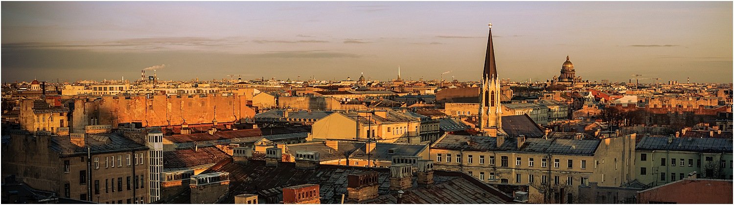 питер, крыша, панорама, Sergey Navetny