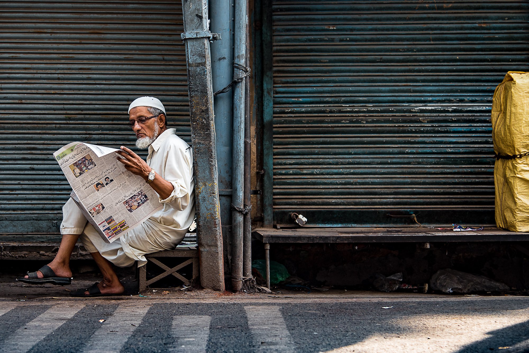 yellow street old delhi, Chetan Verma