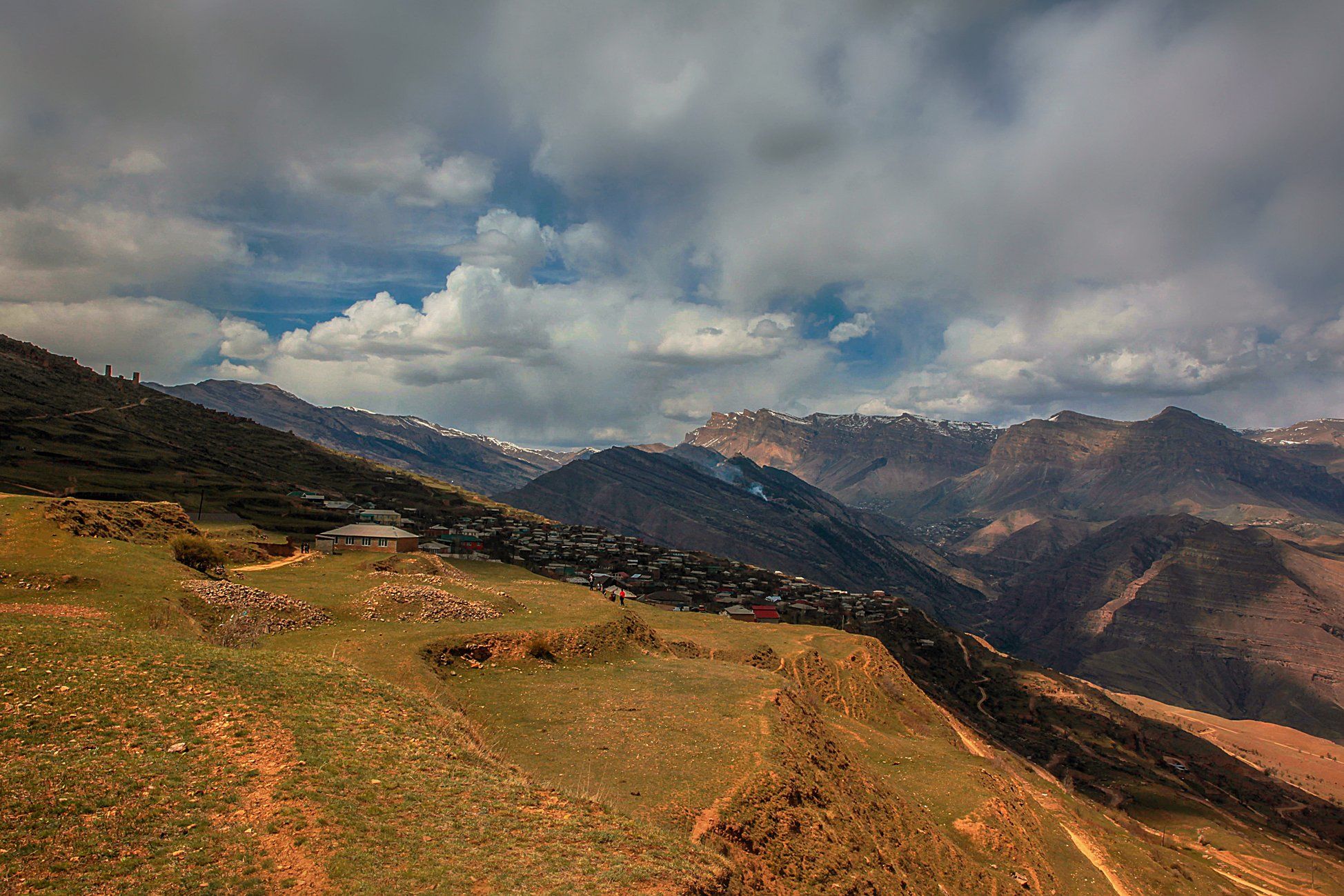 аул,гоор,горы,пейзаж,горный пейзаж,весна,дагестан,северный кавказ,шамильский район., Marat Magov