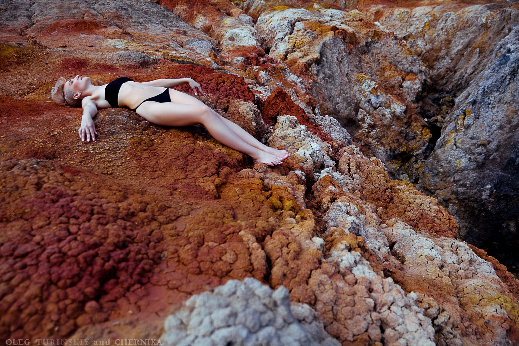 коралл песок девушка океан тело дно, Олег Туринский