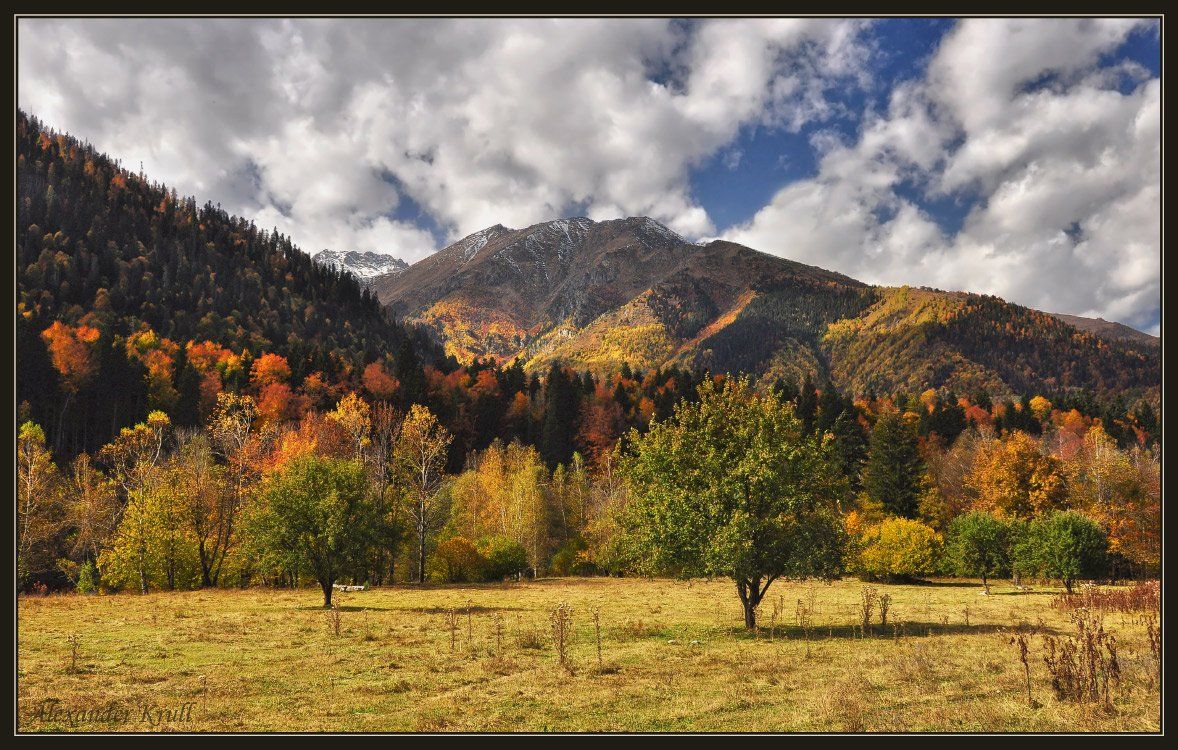 кавказ, кчр, горы, осень, яблони, Александр Круль