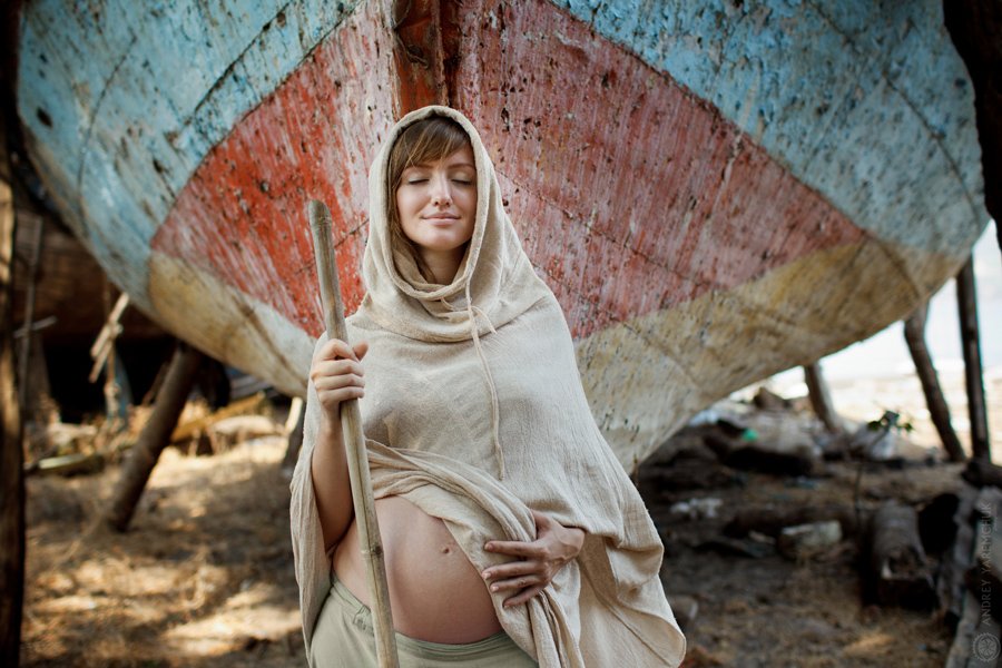 беременность, море, лодка, волшебница, спокойствие, гармония, Andrey Yaremchuk