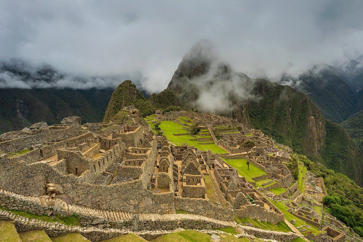 South America, Peru,  Machu Picchu, mountain ridge, dramatic sky, Andes, ancient civilization, Ольга Тарасюк