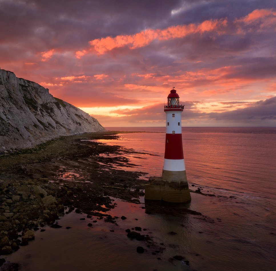 england, lighthouse, beachy head lighthouse, англия, маяк, Alex Yurko