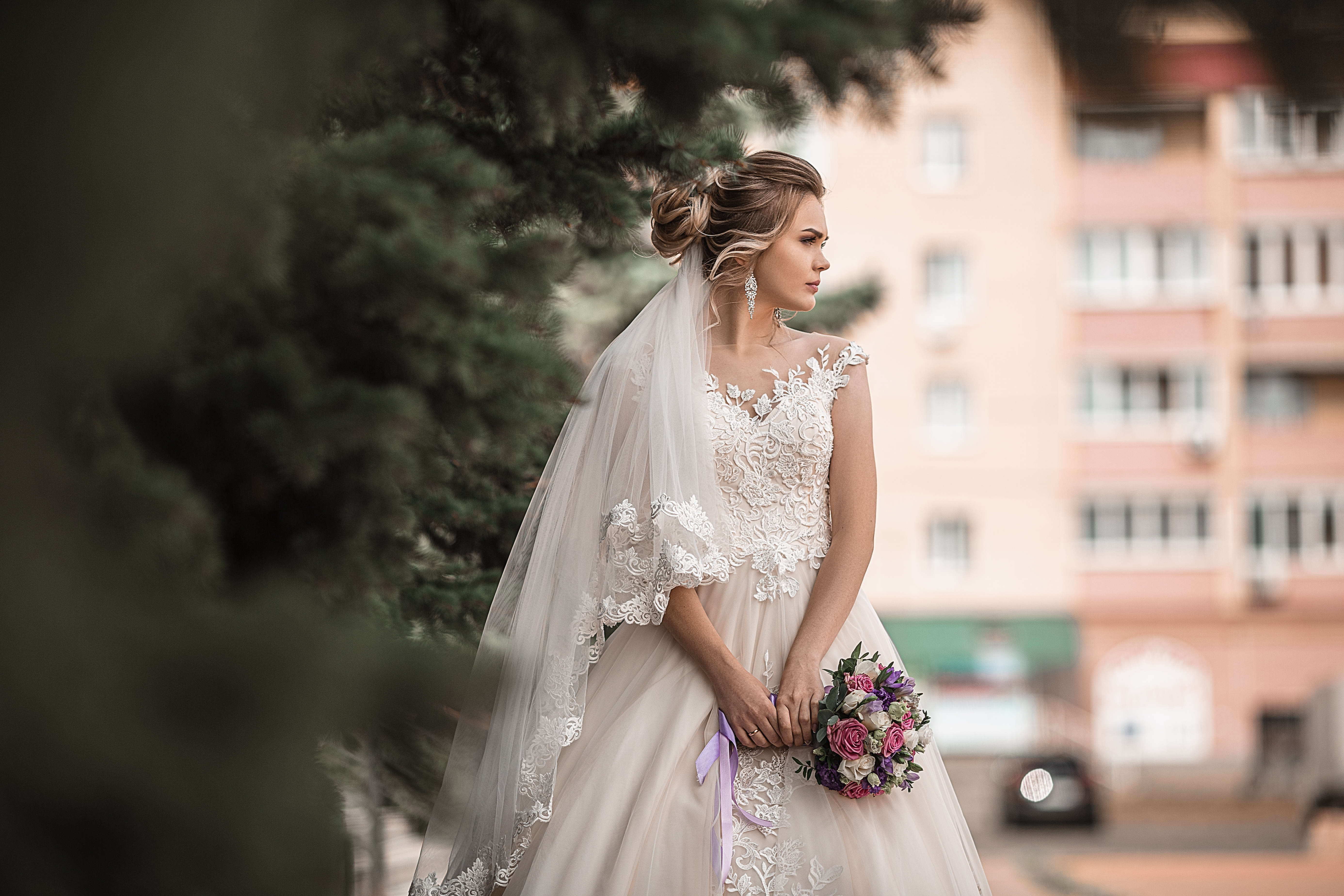 свадьба, свадебная фотосессия,  невеста, свадебный букет, свадебное платье, счастье, любовь, портрет, Владимир Васильев
