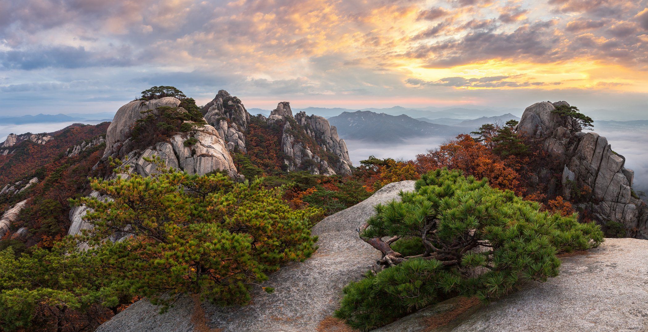 rocks,clouds,mountain,range,peak,hiking,fog,rugged,nationalpark,sunrise, Jaeyoun Ryu
