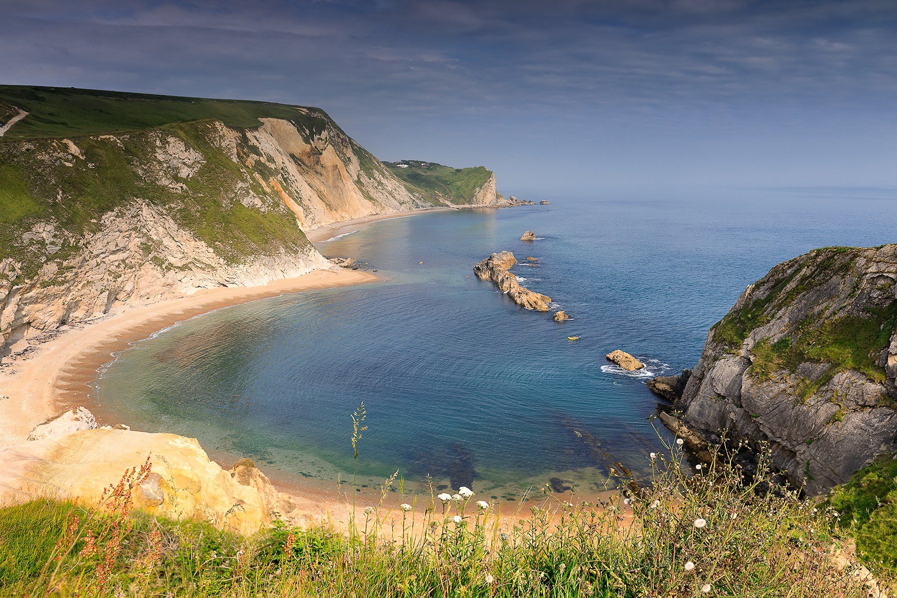 summer, Dorset, North Sea, UK, long exposure, sunset, Jurassic coast, Ольга Тарасюк