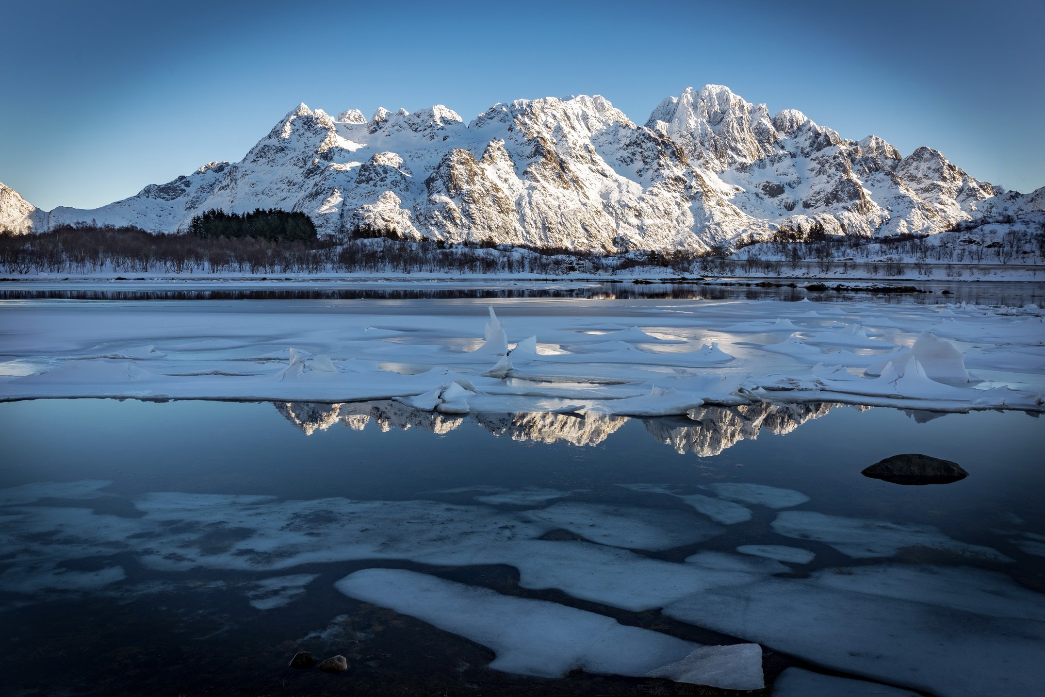 ice, lake, reflection, landscape, travel, water, Михаил Конарев