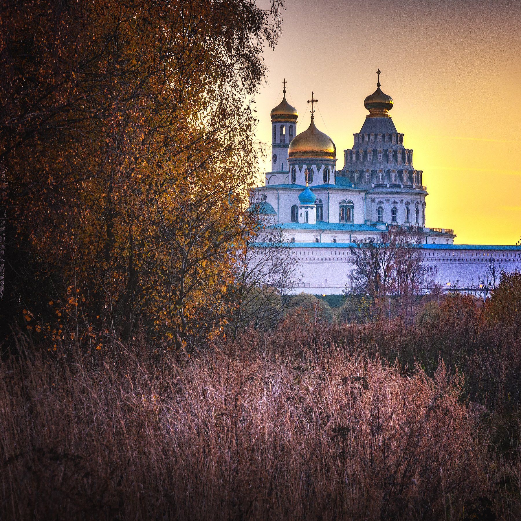 осень,монастырь,закат,природа,пейзаж,истра,подмосковье, Павел Ныриков