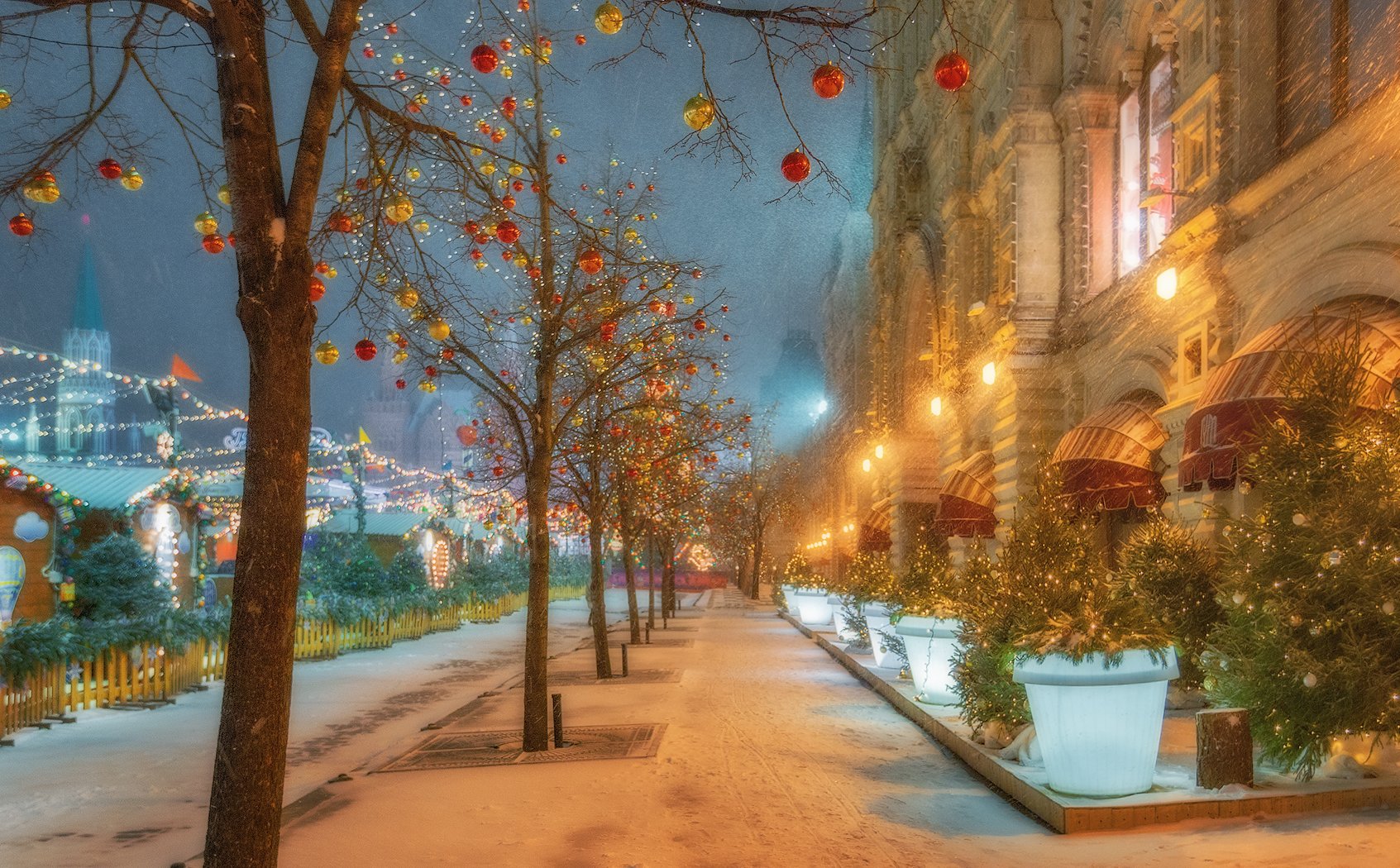 москва, новый год, красная площадь, снег, Владимир Липецких