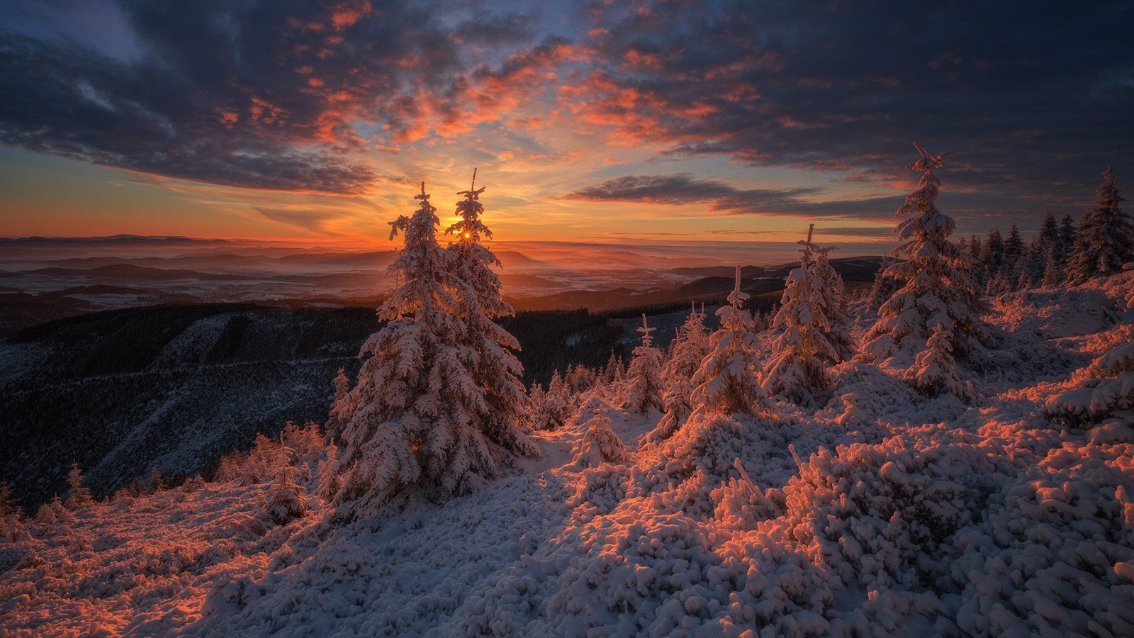 landscape,canon,sunrise,winter,mountains, Iza i Darek Mitręga