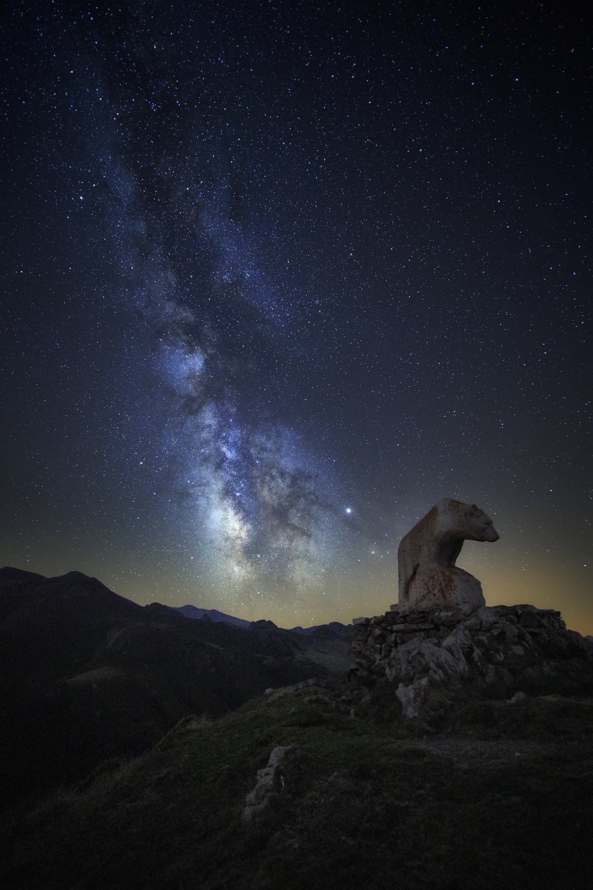 Milky way, Landscpe, Night, Nature, Sky, Spain., Ignacio Municio