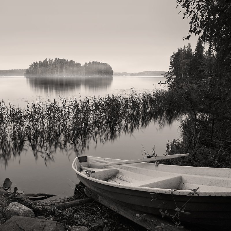 финляндия, пейзаж, утро, озеро, Oleg Dmitriev