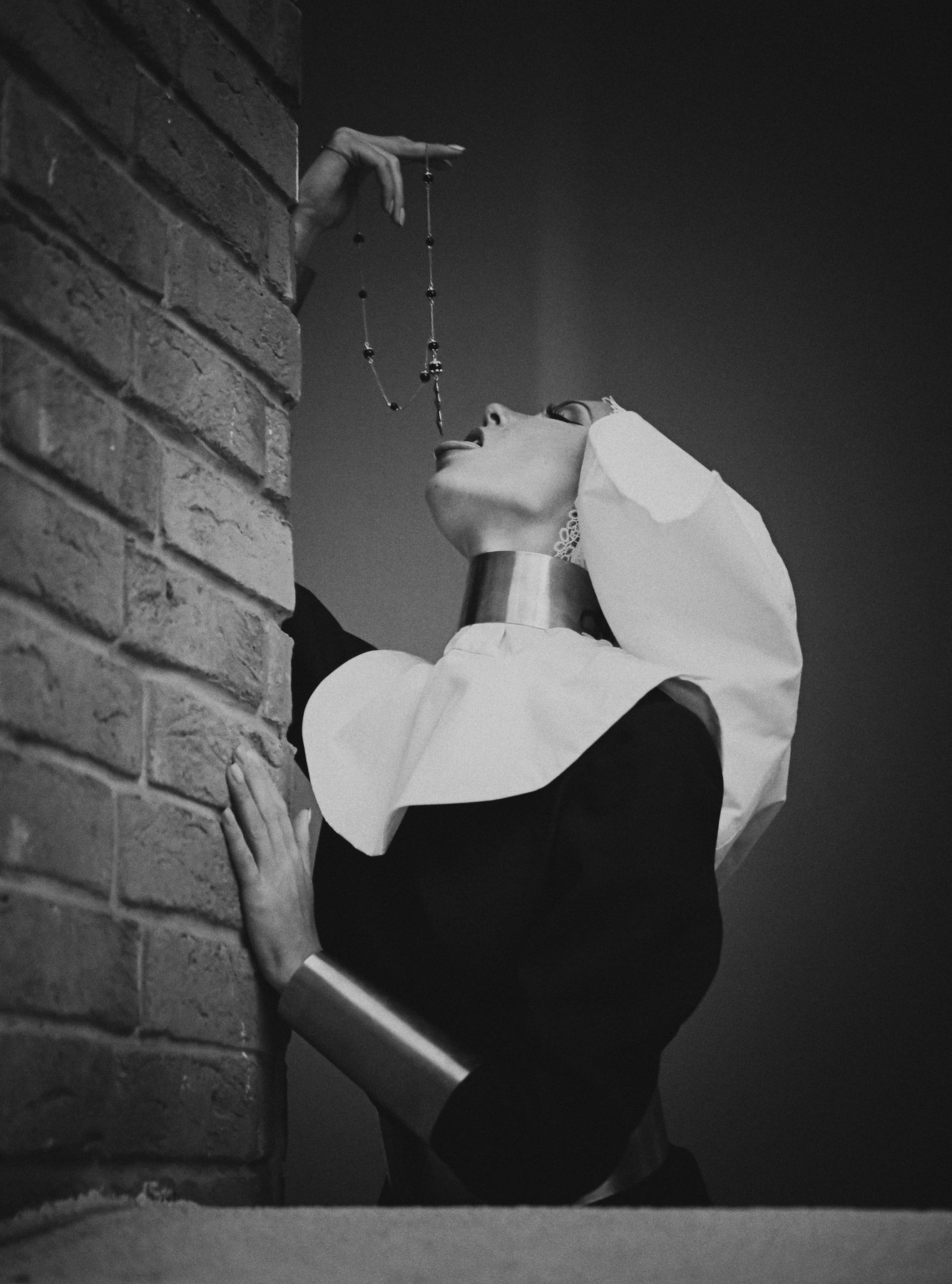 портрет, черно-белое, девушка, монашка, вера, арт-фото,, Андрей Воронин