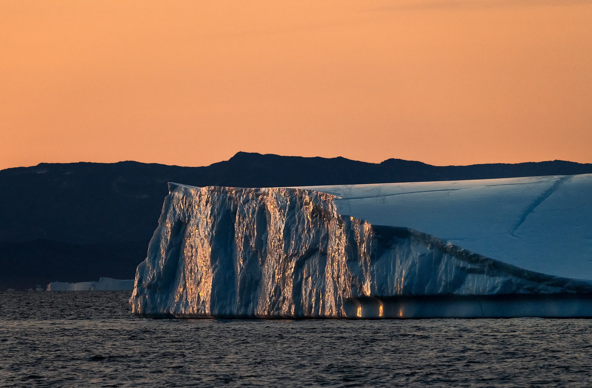 iceberg, greenland, sunset, Natnattcha Chaturapitamorn