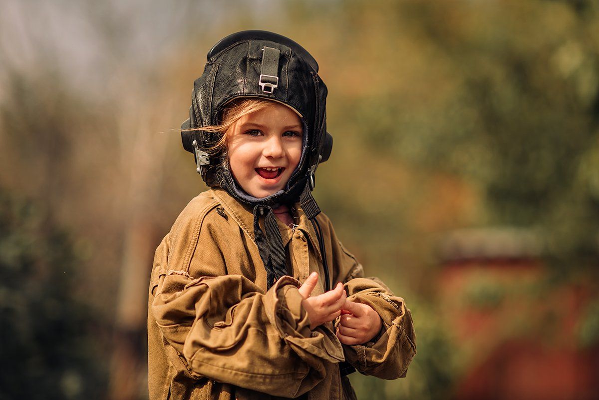 девочка лётный шлем girl pilot helmet,  Мария