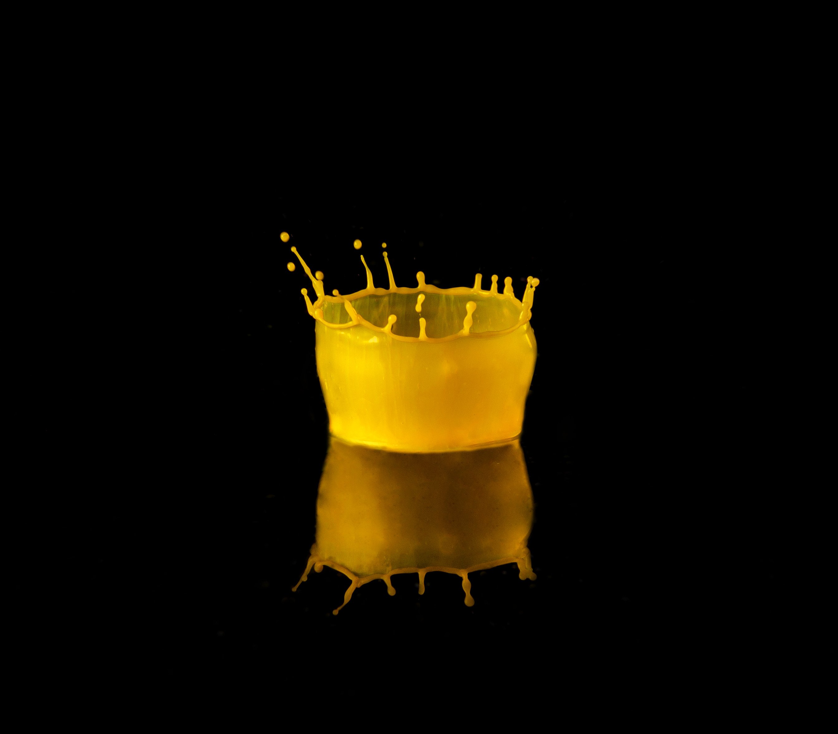 water, color, drop, yellow, art, crown, macro, Армашов-Тельник Григорий