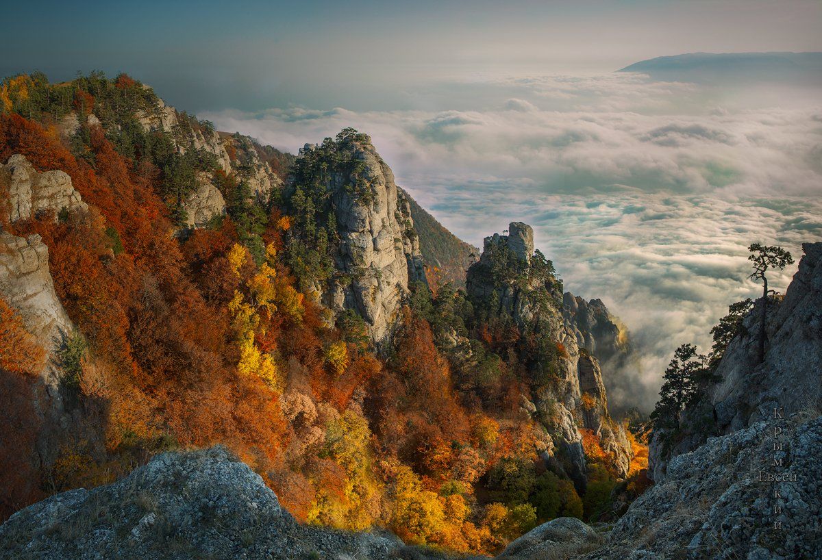 осень в горах., Борис Костарев