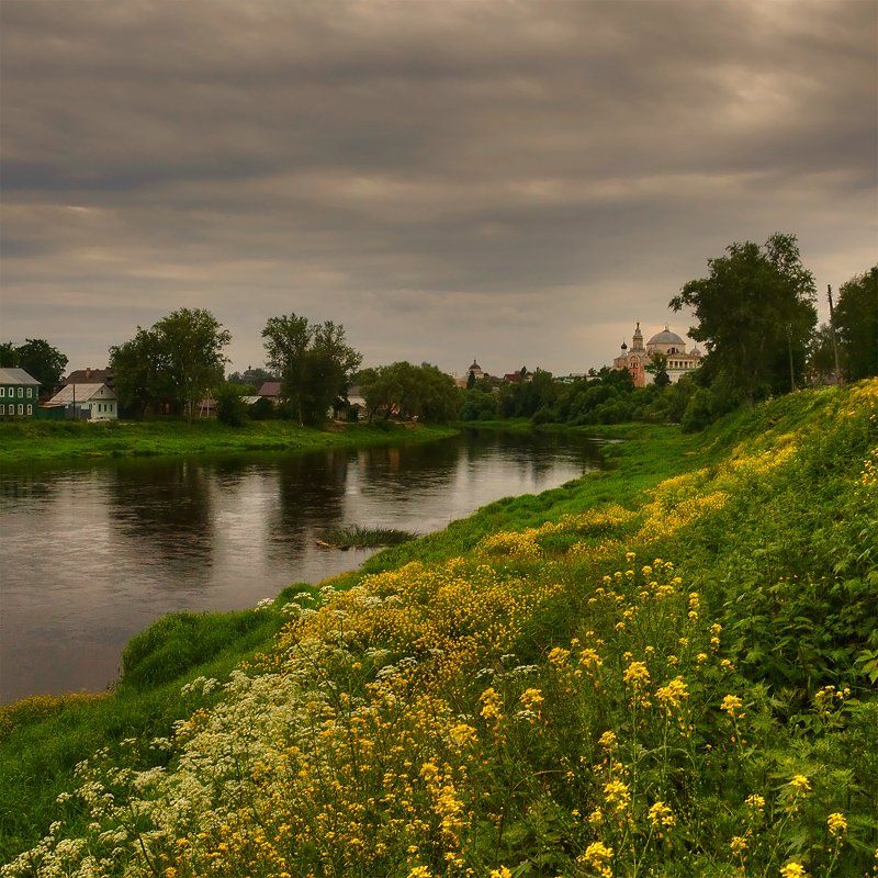 старина, торжок, пейзаж, река, Oleg Dmitriev