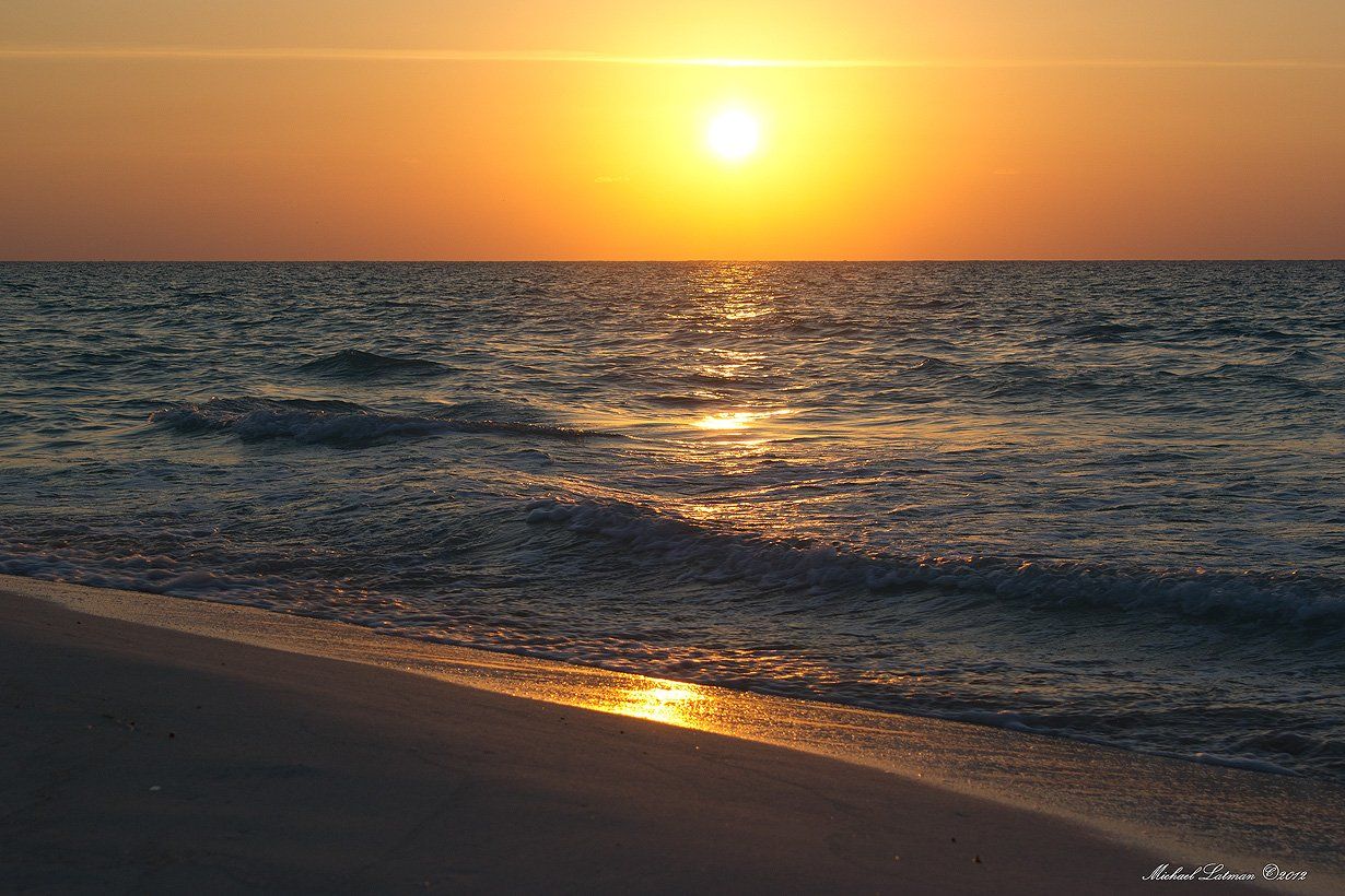 sea,sunrise,water,sky,sun, Michael Latman