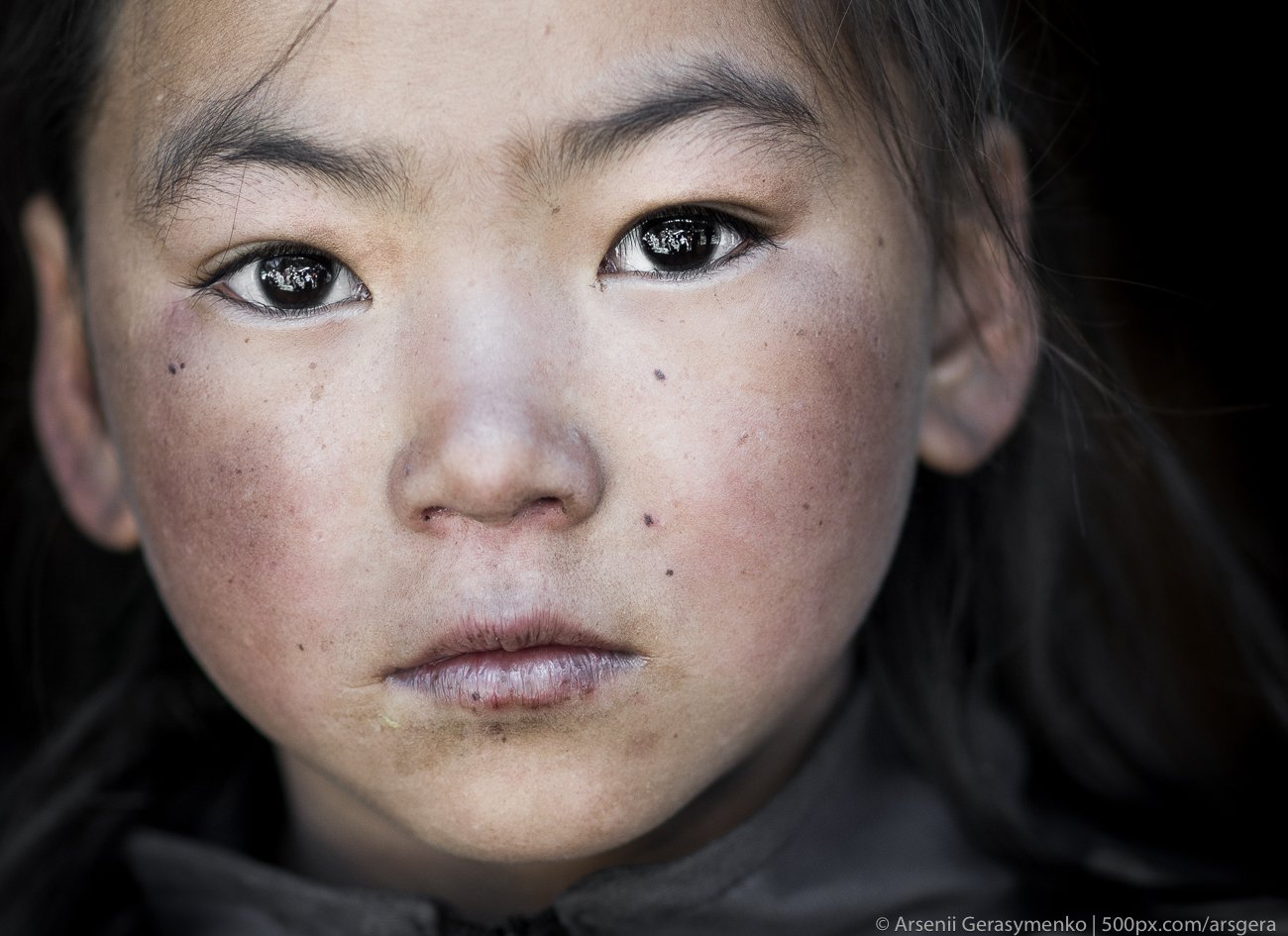 himalaya, asia, asian, child, dramatic, eyes, girl, look, nepal, nepalese, portrait, sherpa, Арсений Герасименко