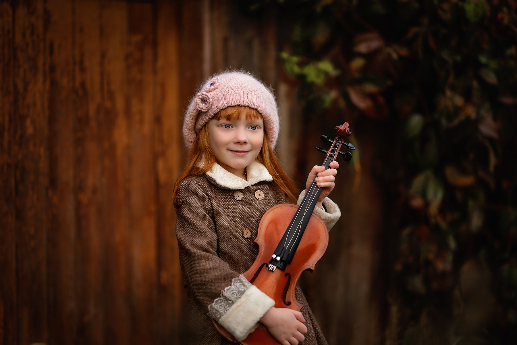 девочка, дети, ребенок, красивая девочка, девочка со  скрипкой, музыкант, скрипачка, рыжая девочка, рыжик, Елена Чернигина