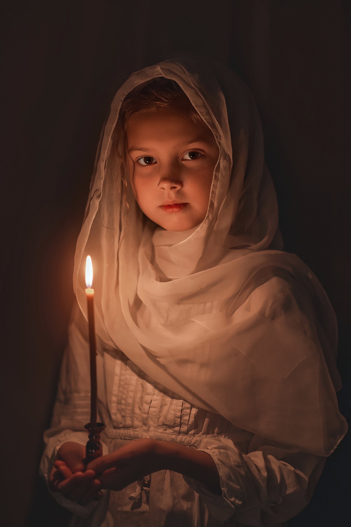 свеча, дети, платок, темный ключ, Лариса Фомина