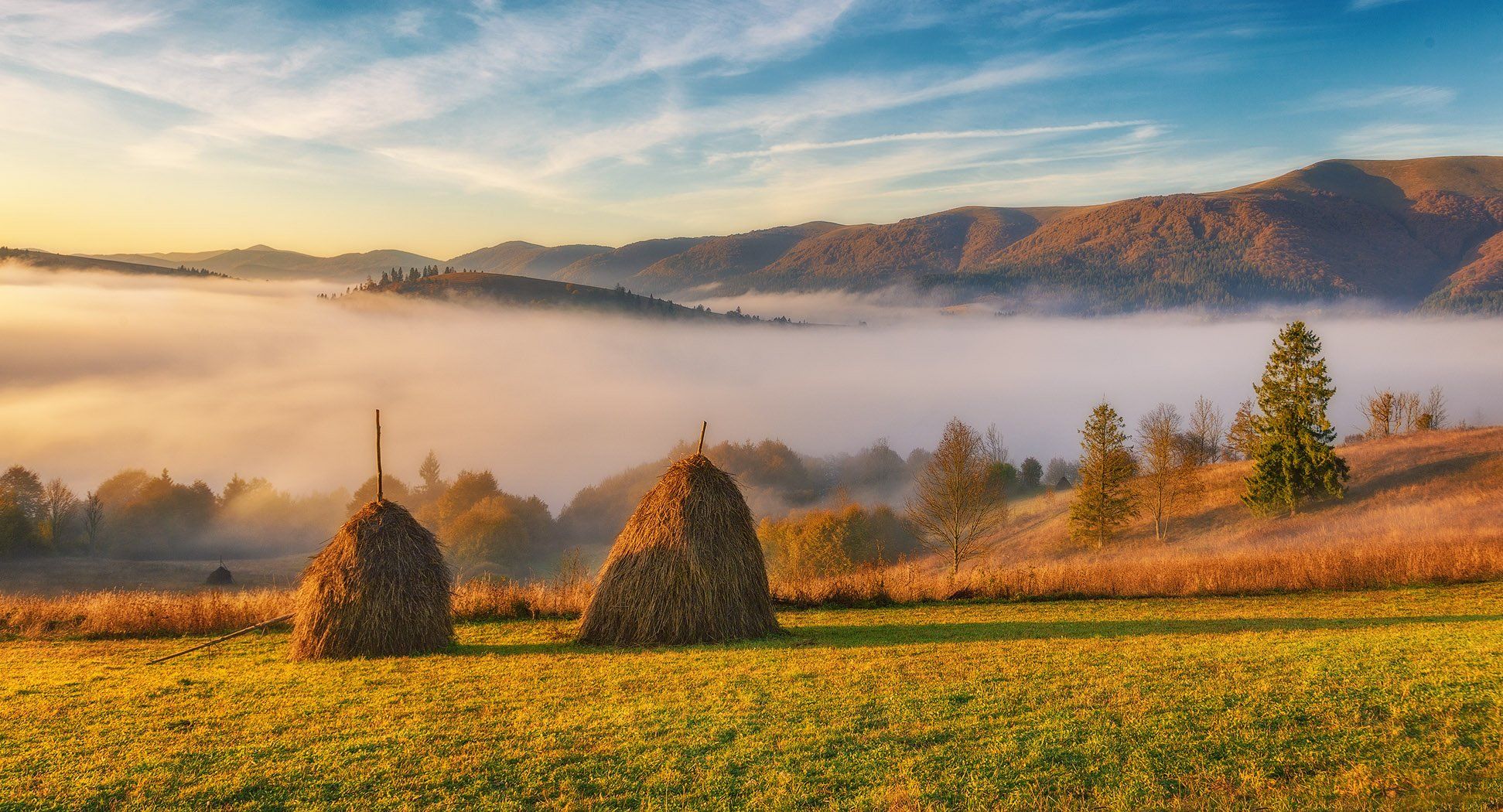 закарпатье, осень, утро,, Владимир Липецких