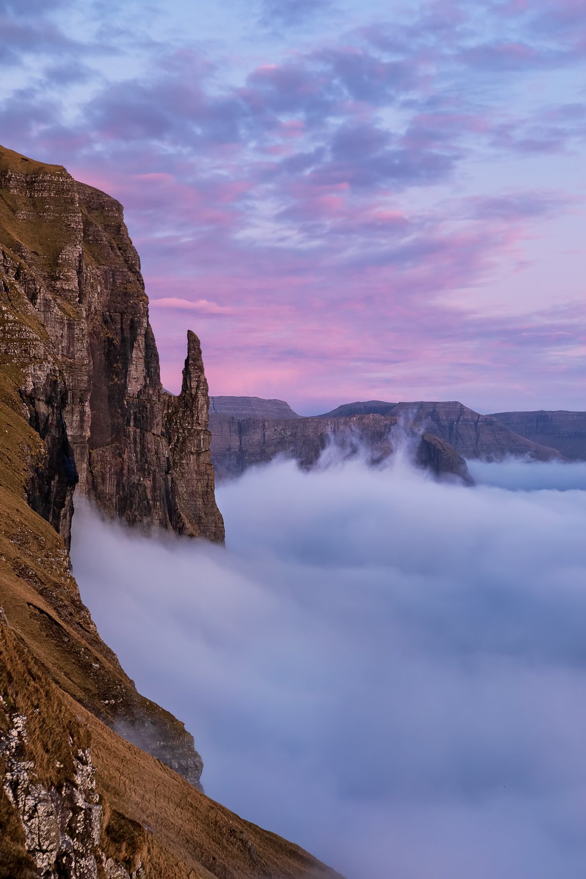 Faroe Island, cloudscape, rock, cliff, landscape, nature, sunset, Ольга Тарасюк