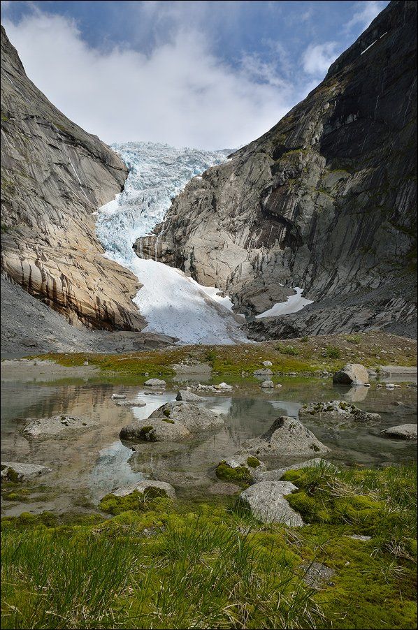 норвегия, ледник briksdal, b.o.g.