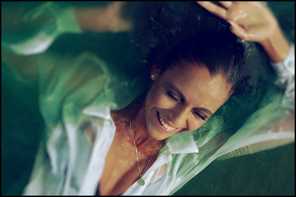 улыбка, вода, Lina Kuba