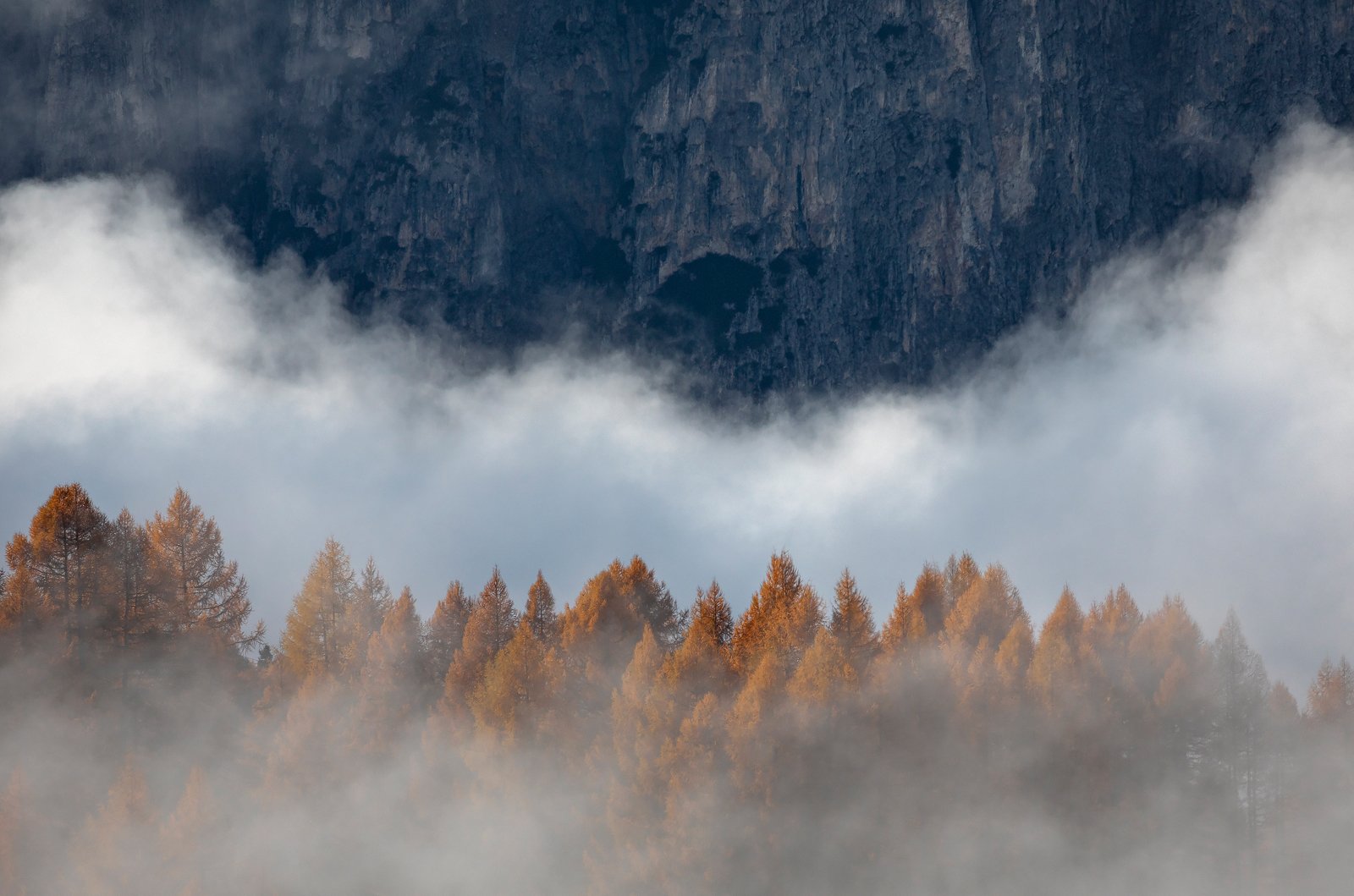 mountains, dolomites, italy, sunrise, landscape, nature, travel, trees, fog, clouds, autumn, Lazar Ioan Ovidiu