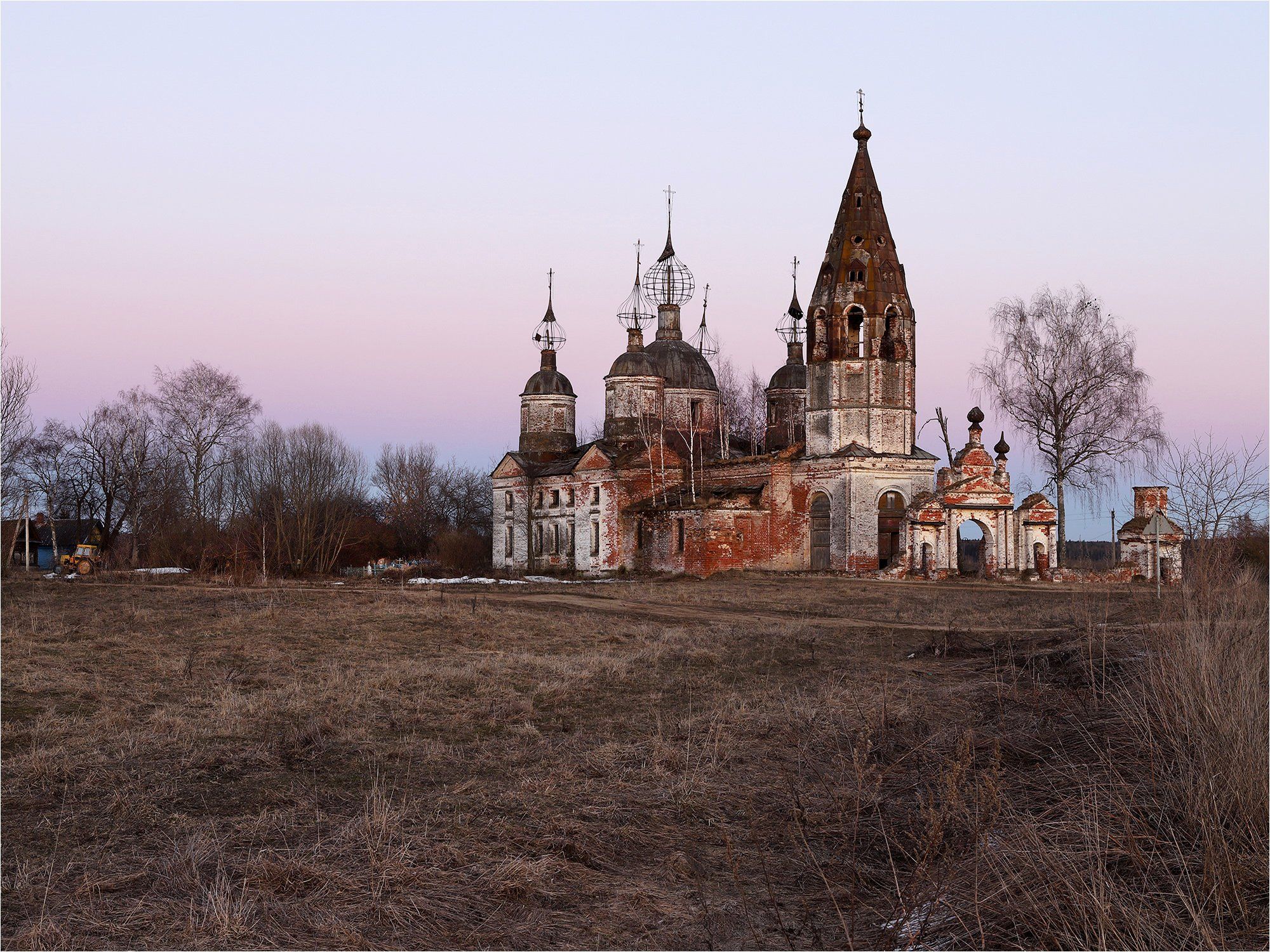храм, церковь, заброшенный храм, вечер, архитектура,, Victor Pechenev