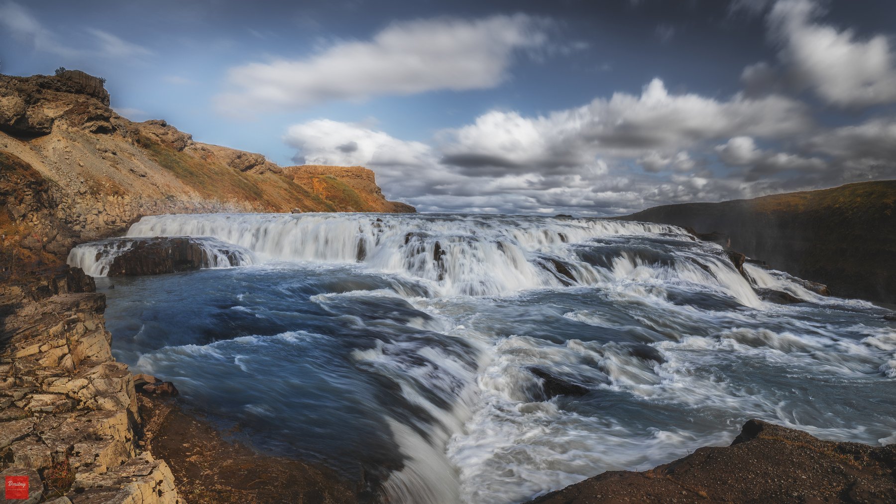 iceland, gullfoss, landscape, исландия, Дмитрий Иванов