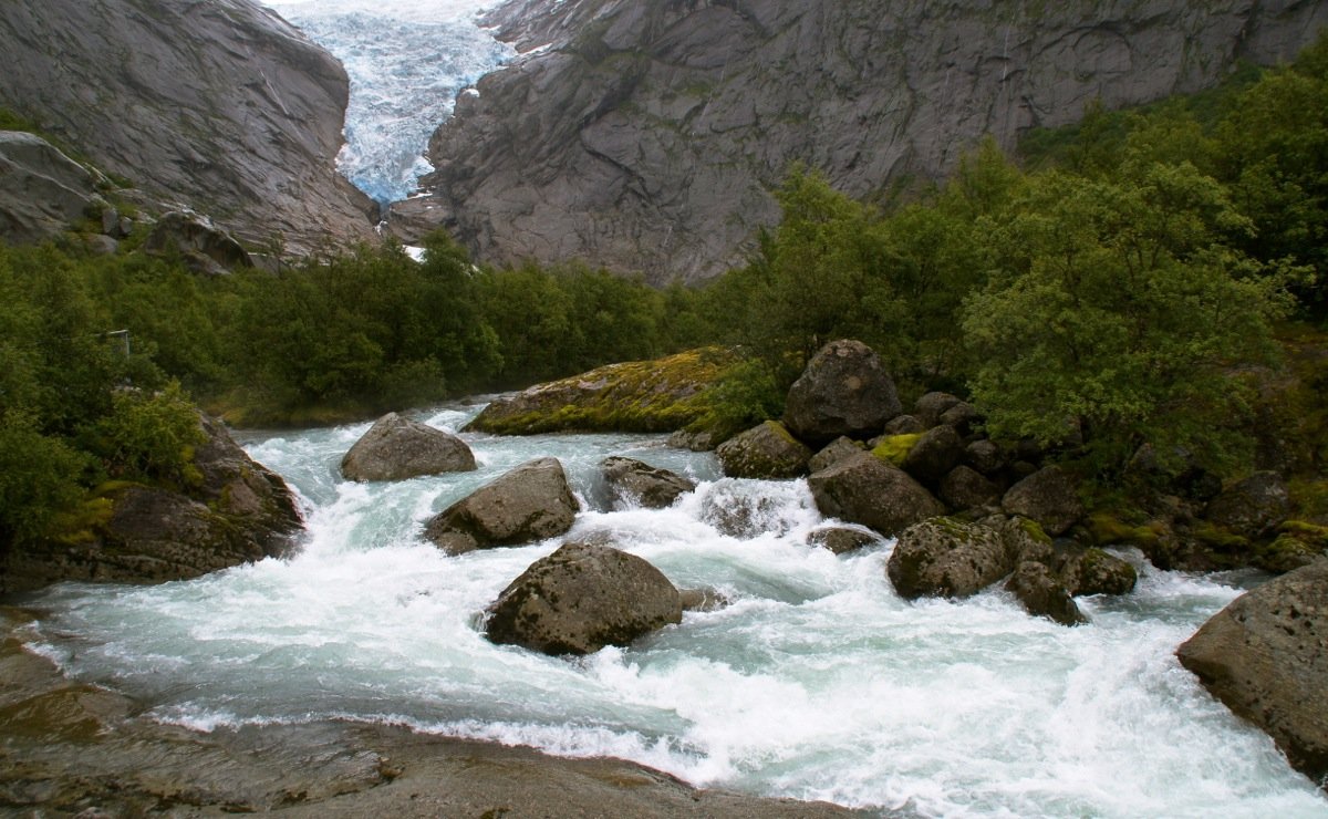 ледник, бриксдаль, норвегия, Олег Потехин