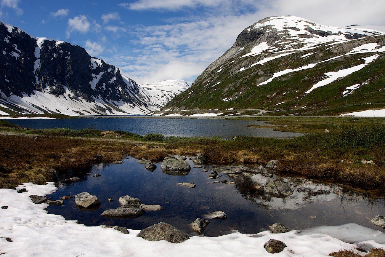 норвегия,июль,горы,озеро,вода,облака., СПИРИДОНОВ НИКОЛАЙ